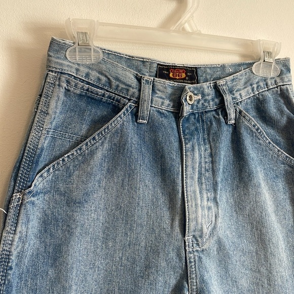 90s Carpenter Jeans 7/8 Blue Straight Route66 Y2K Skate Loose Grunge Alt Norm - Picture 4 of 13